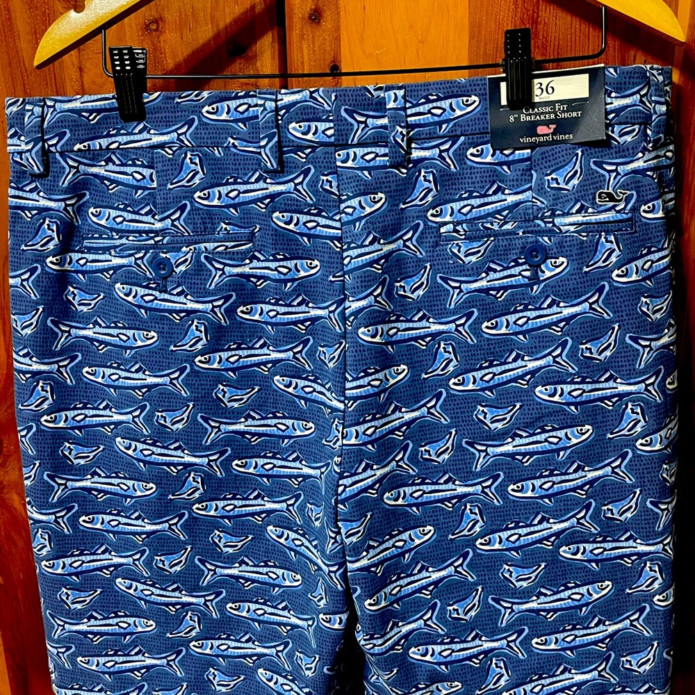 For Sale: Vineyard Vines Classic Fit 8” Breaker Shorts—Fish-Tastic Fun!